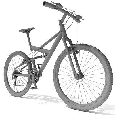 6 Textured Bicycles 3D model_67