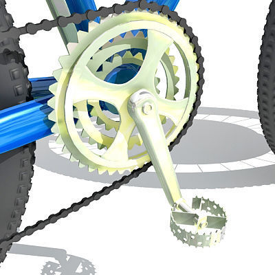 6 Textured Bicycles 3D model_20