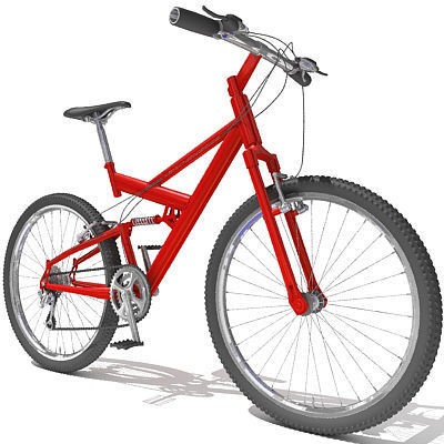 6 Textured Bicycles 3D model_31