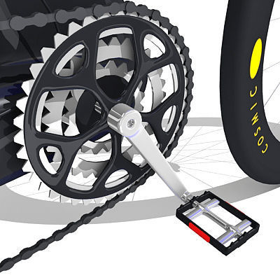 6 Textured Bicycles 3D model_24