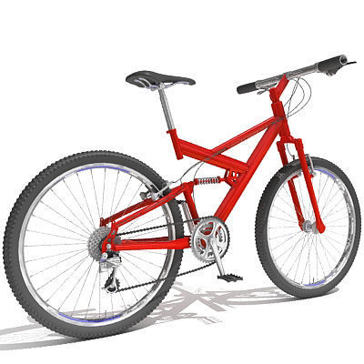 6 Textured Bicycles 3D model_34