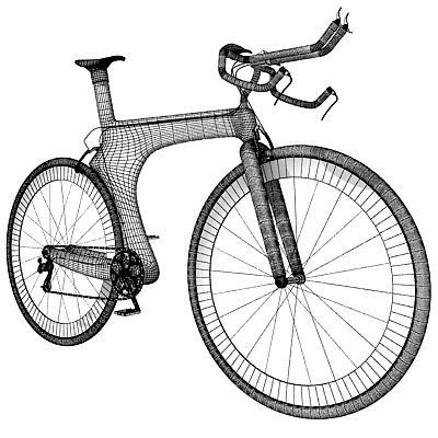 6 Textured Bicycles 3D model_48