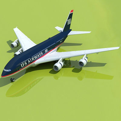 Set of 44 Airlines Textures  3D model_35