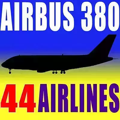 Set of 44 Airlines Textures  3D model