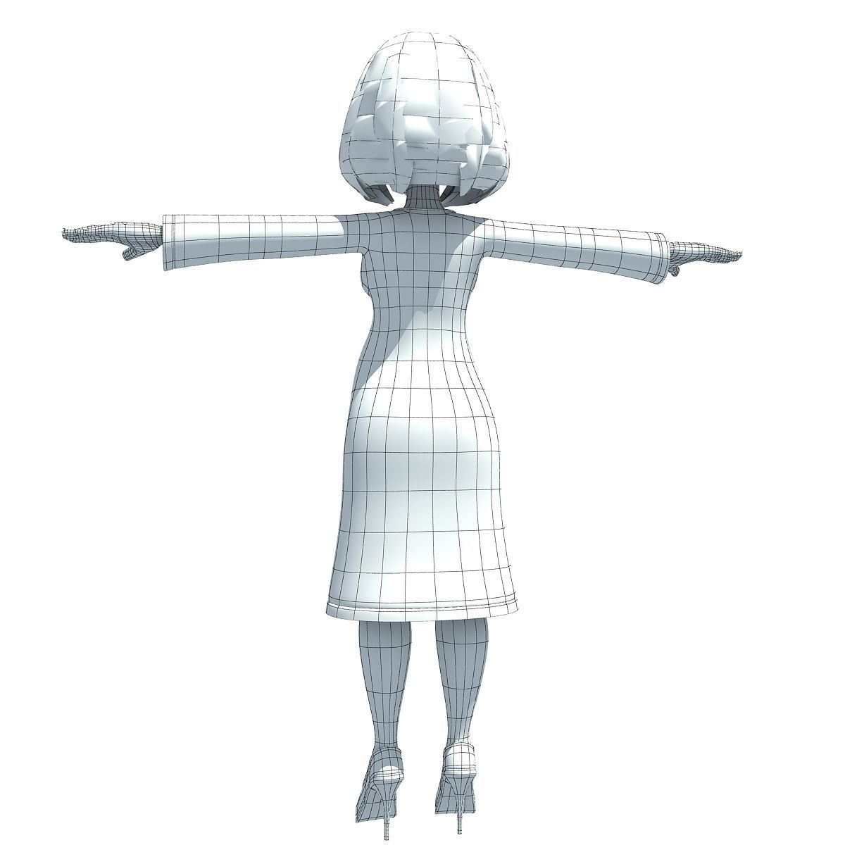 4 Rigged Cartoon Characters Models 3D model_32