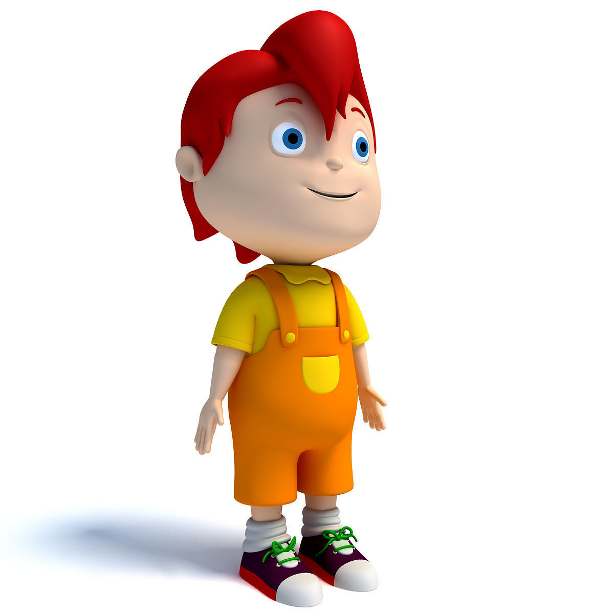 4 Rigged Cartoon Characters Models 3D model_3