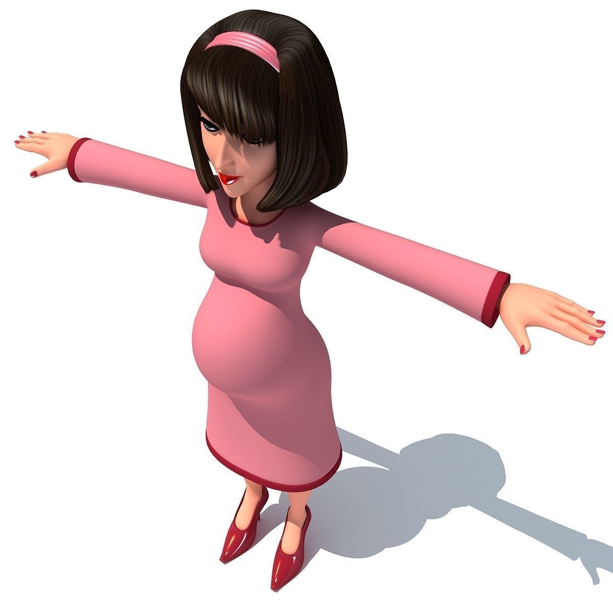 4 Rigged Cartoon Characters Models 3D model_7