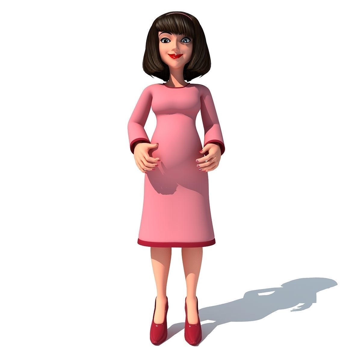 4 Rigged Cartoon Characters Models 3D model_15