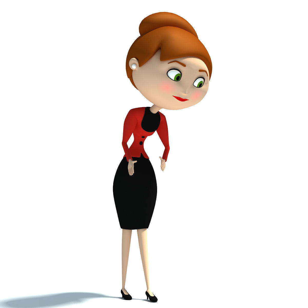 4 Rigged Cartoon Characters Models 3D model_10