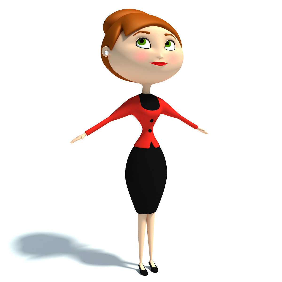 4 Rigged Cartoon Characters Models 3D model_4