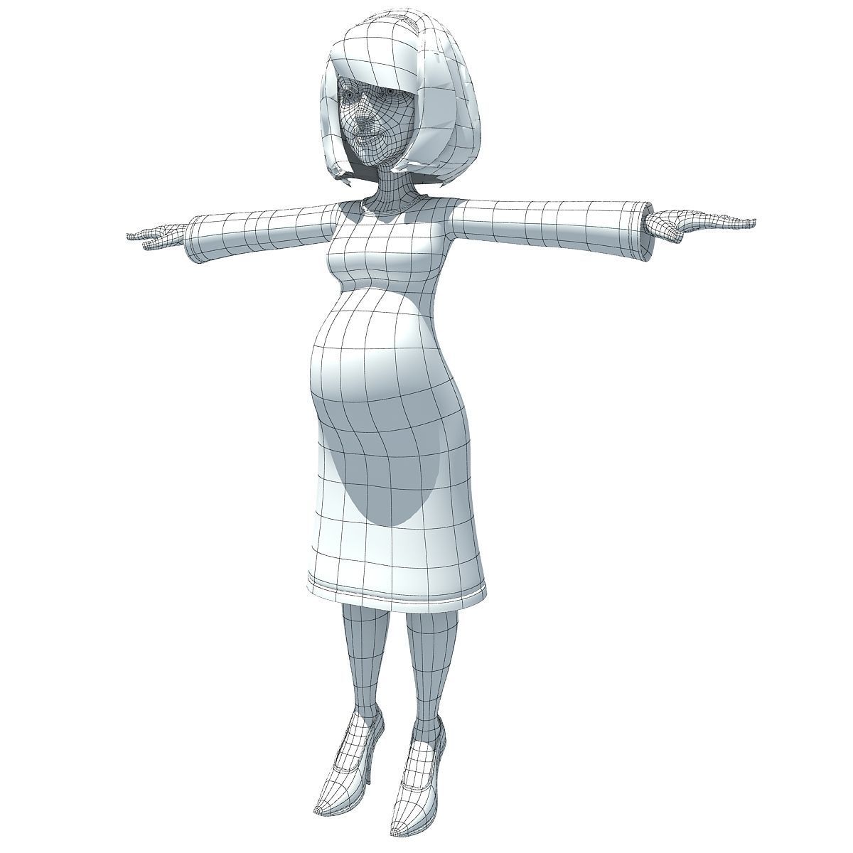 4 Rigged Cartoon Characters Models 3D model_24