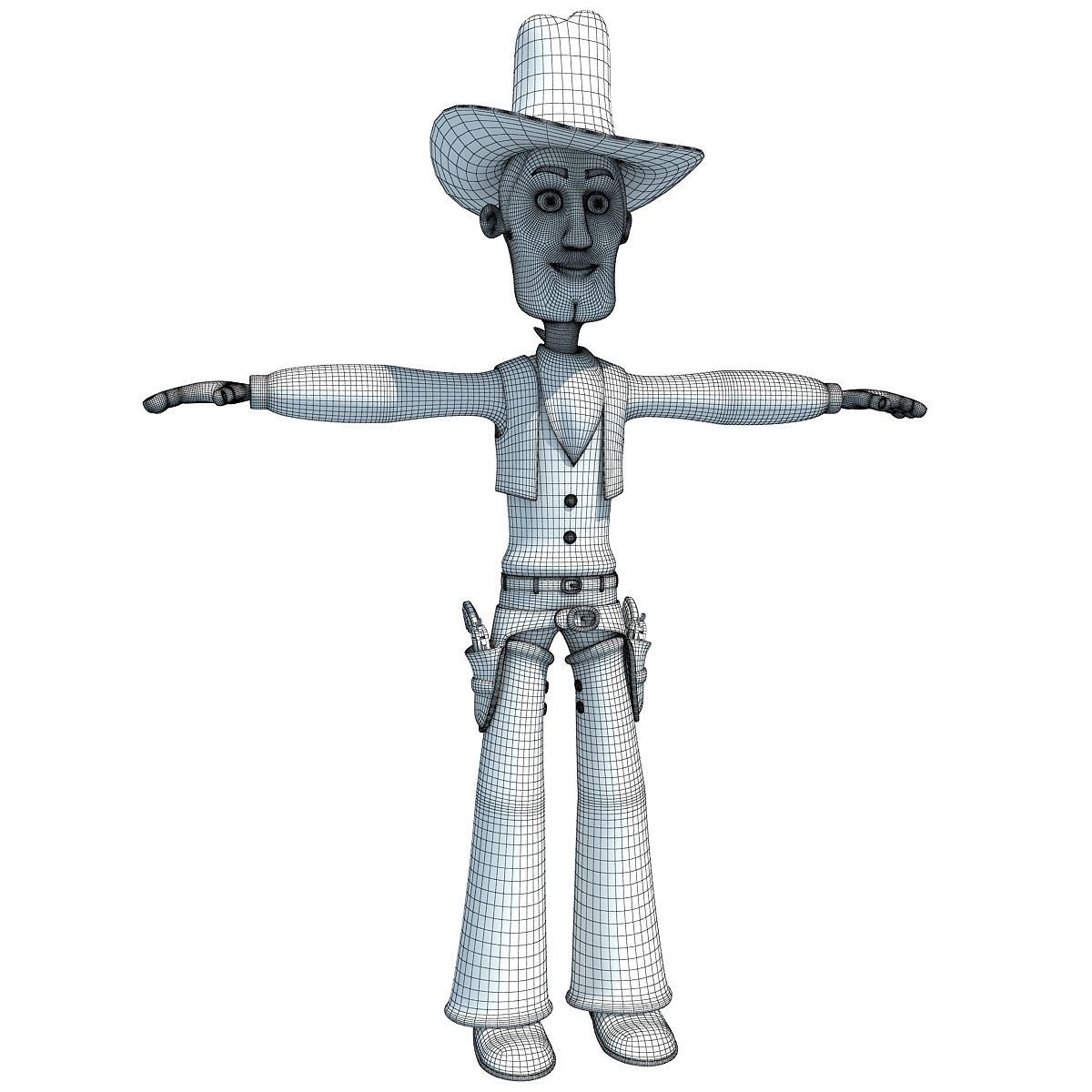 4 Rigged Cartoon Characters Models 3D model_17