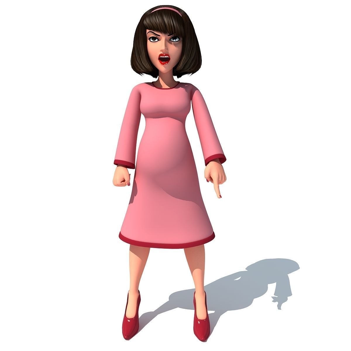 4 Rigged Cartoon Characters Models 3D model_11