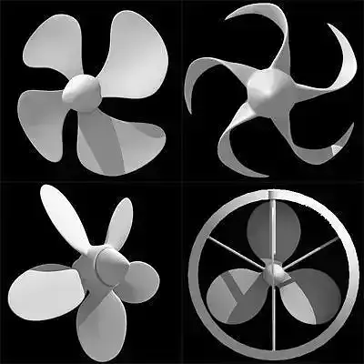 4 Simple Propellers 3D model