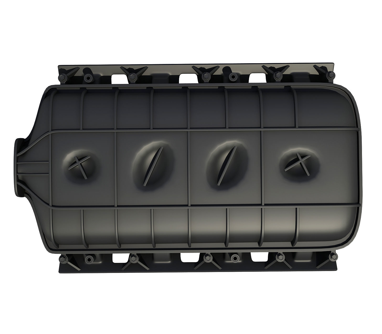 Black Car Engine Cover 3D model CGTrader
