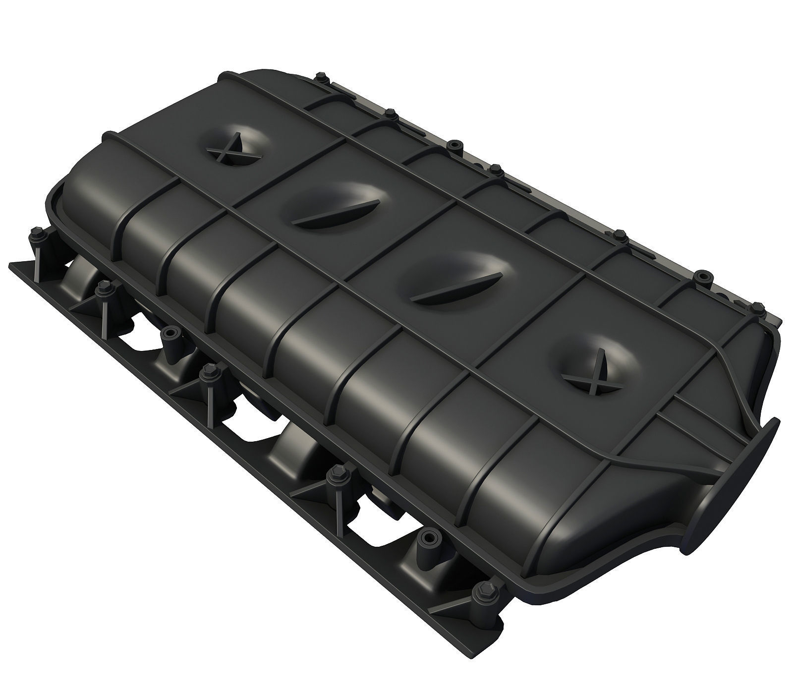 Black Car Engine Cover 3D model CGTrader