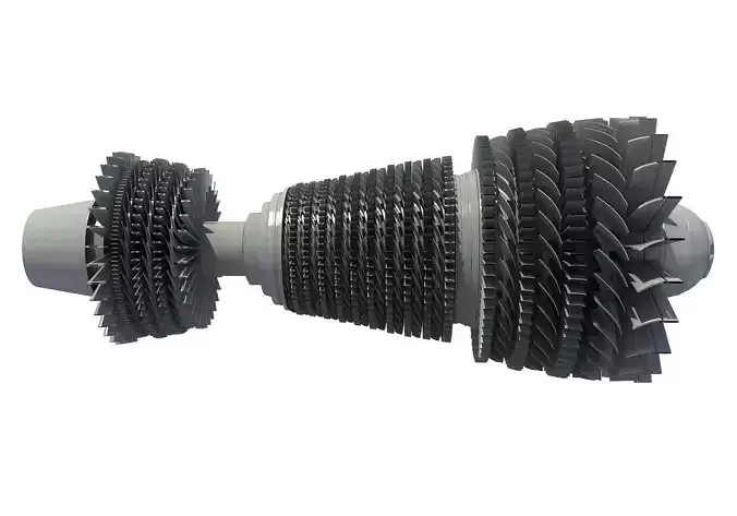 Turbine jet engine 3D model