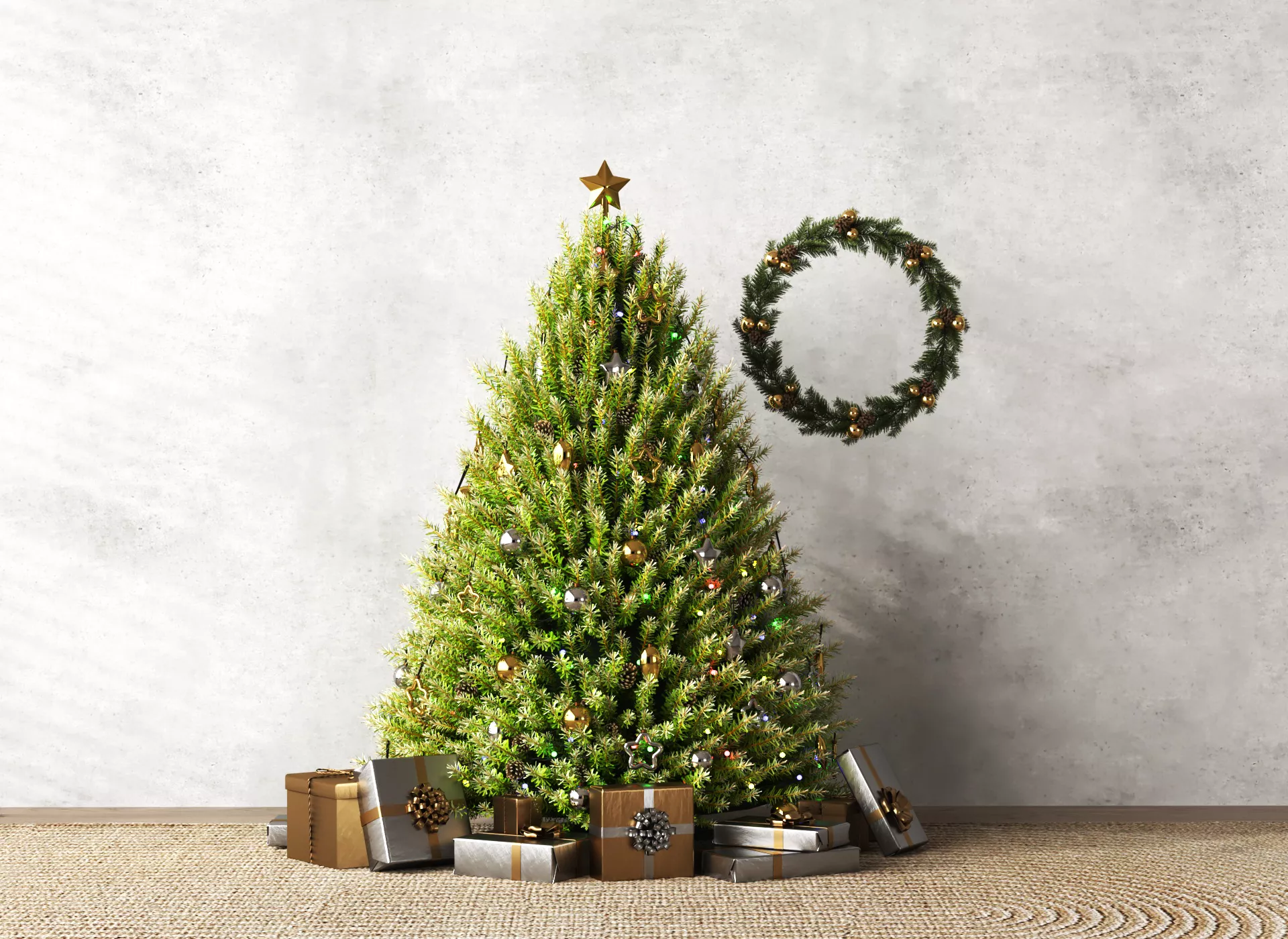 Christmas Tree Decoration Set 001 3D model
