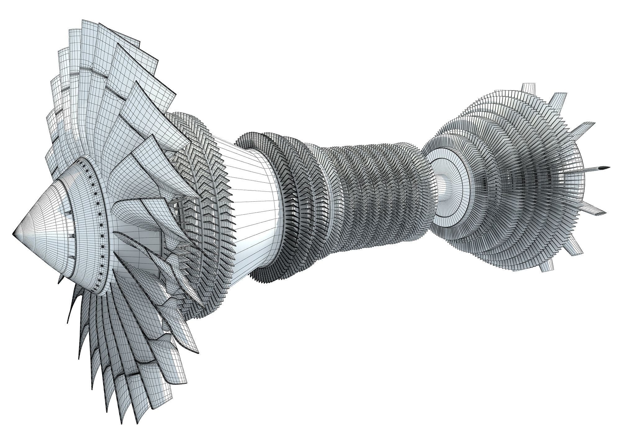 Set of 2 Turbines  3D model_14
