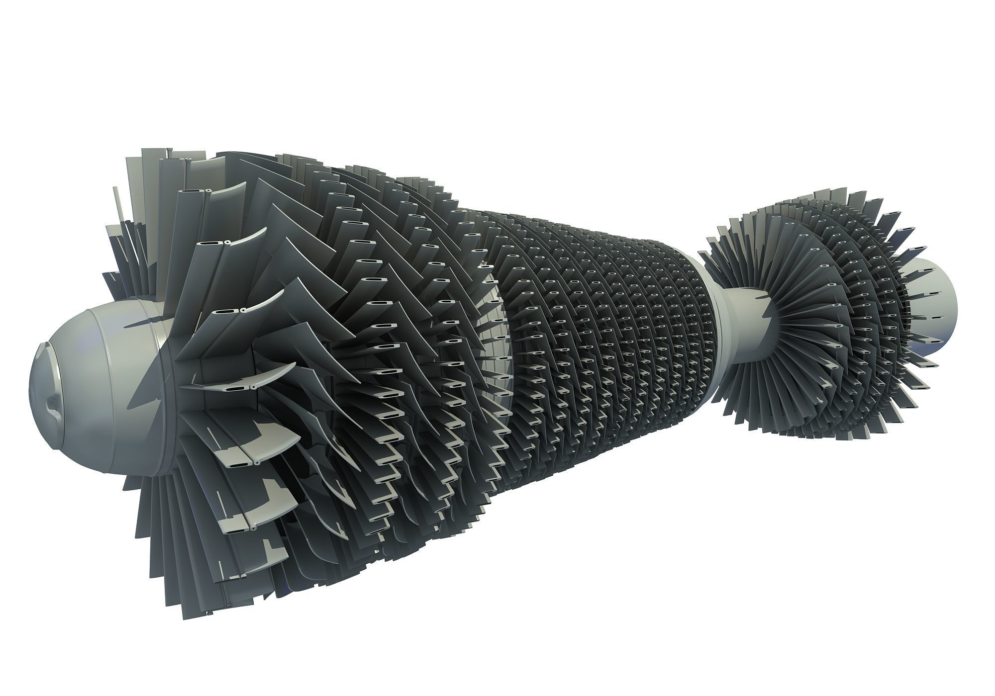Set of 2 Turbines  3D model_3