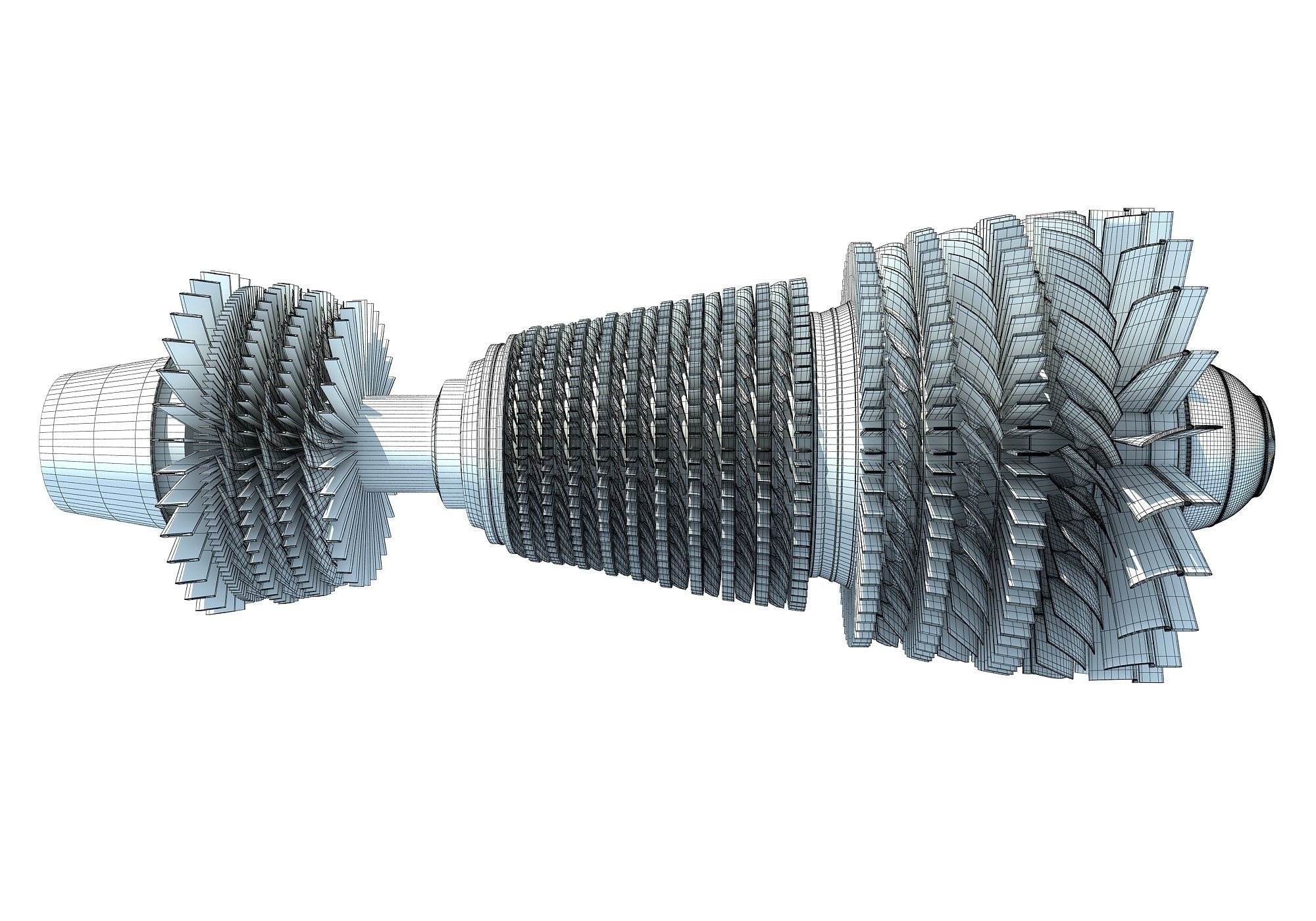 Set of 2 Turbines  3D model_10