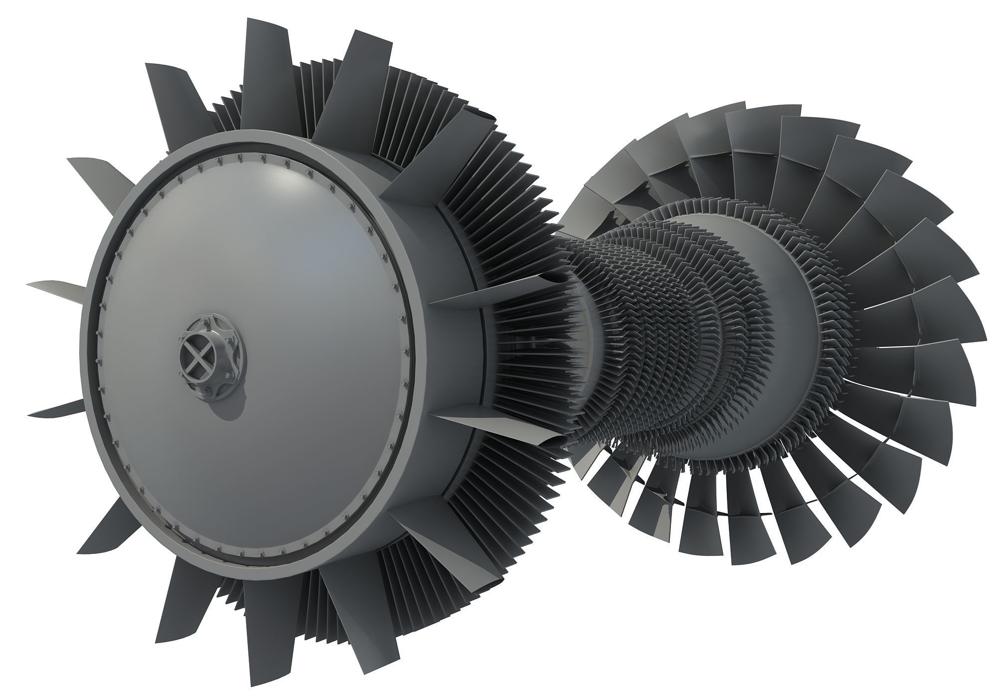Set of 2 Turbines  3D model_5