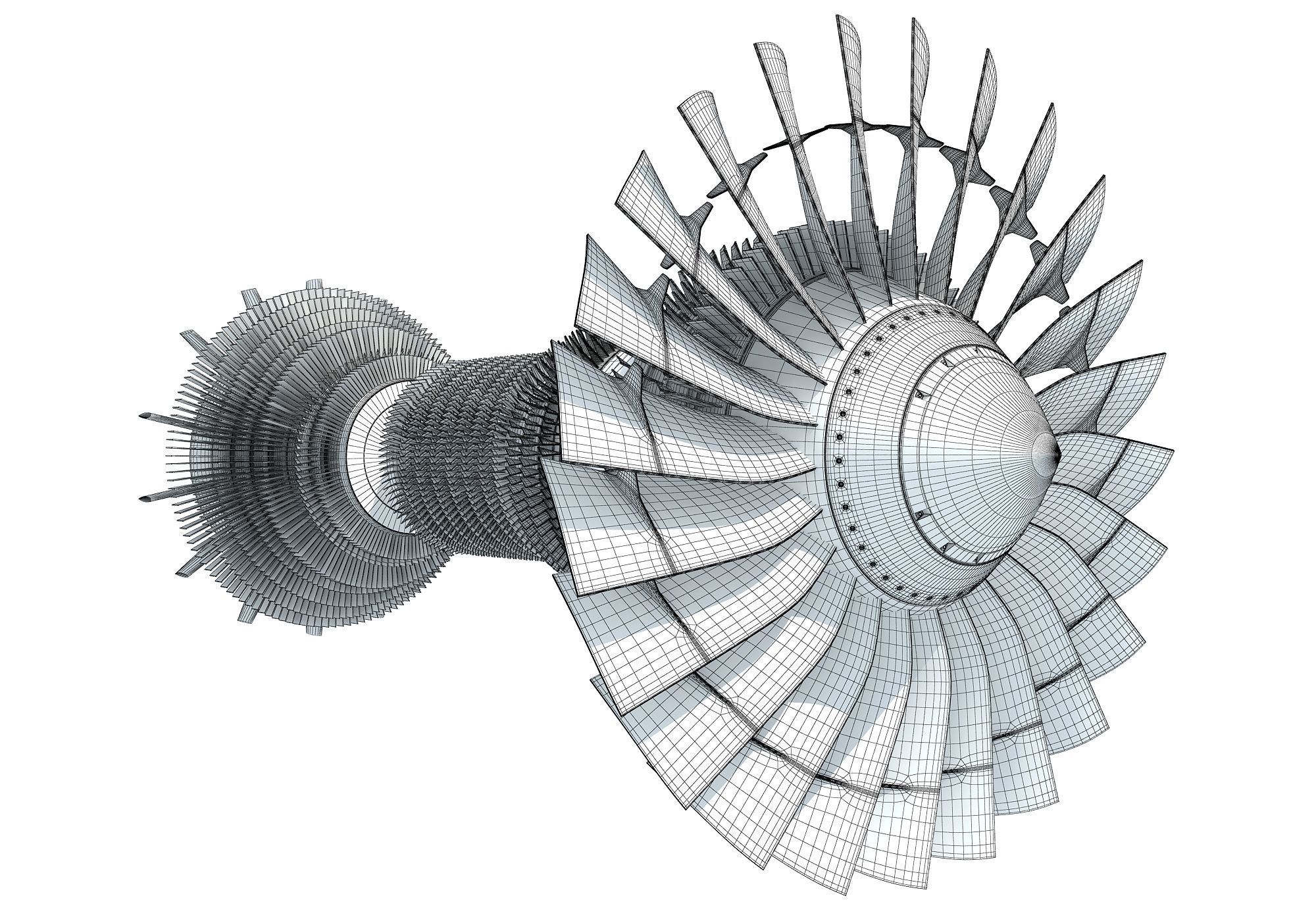 Set of 2 Turbines  3D model_23