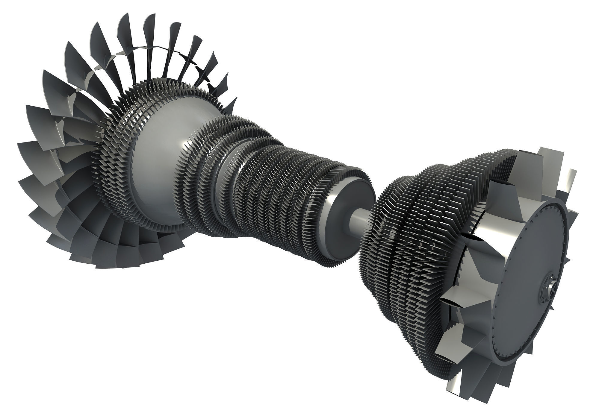 Set of 2 Turbines  3D model_7