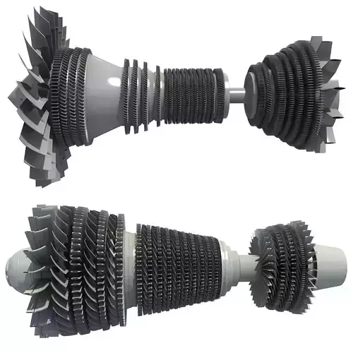 Set of 2 Turbines  3D model