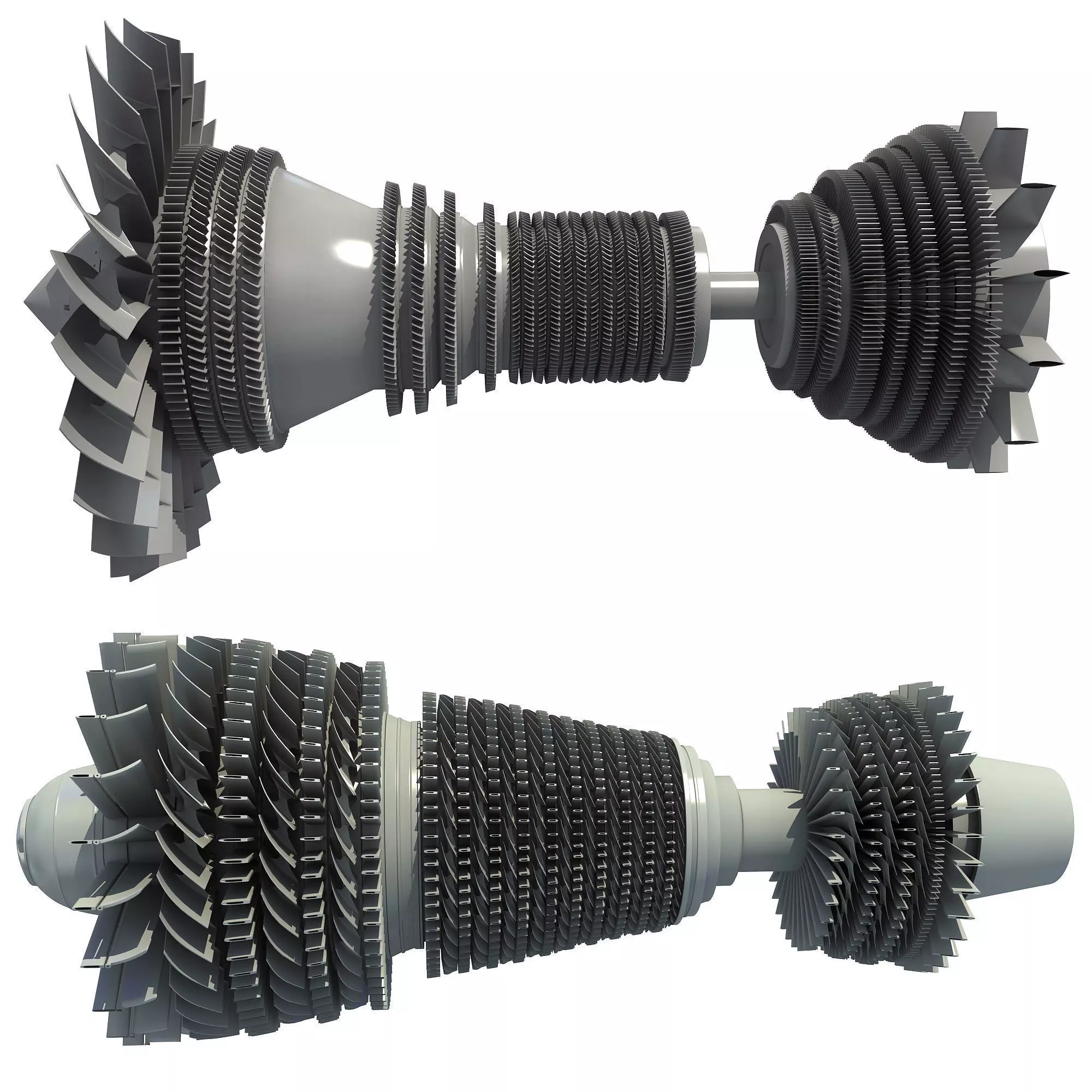 Set of 2 Turbines  3D model_0