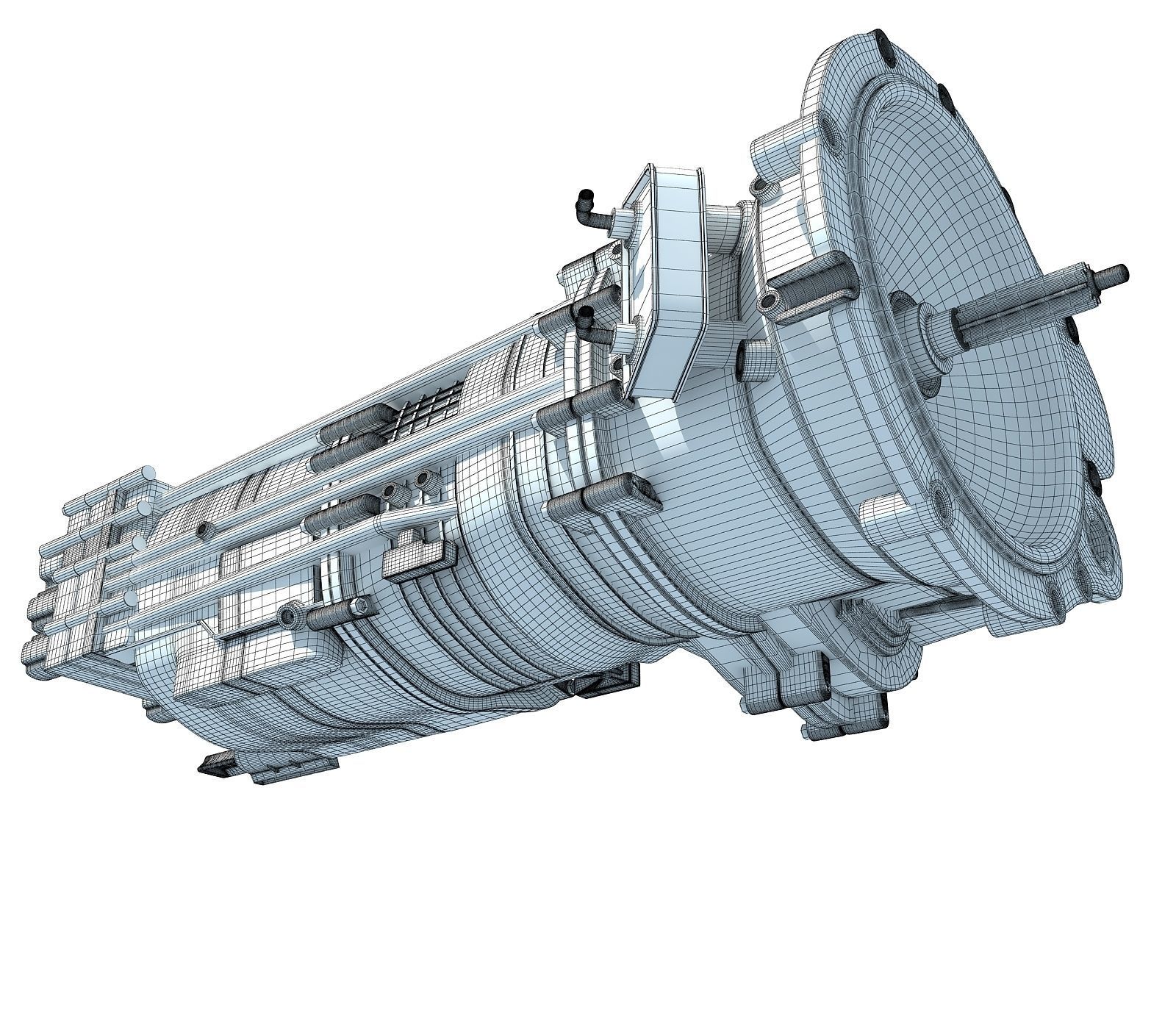 3D Gear Transmission 51 3D model_6