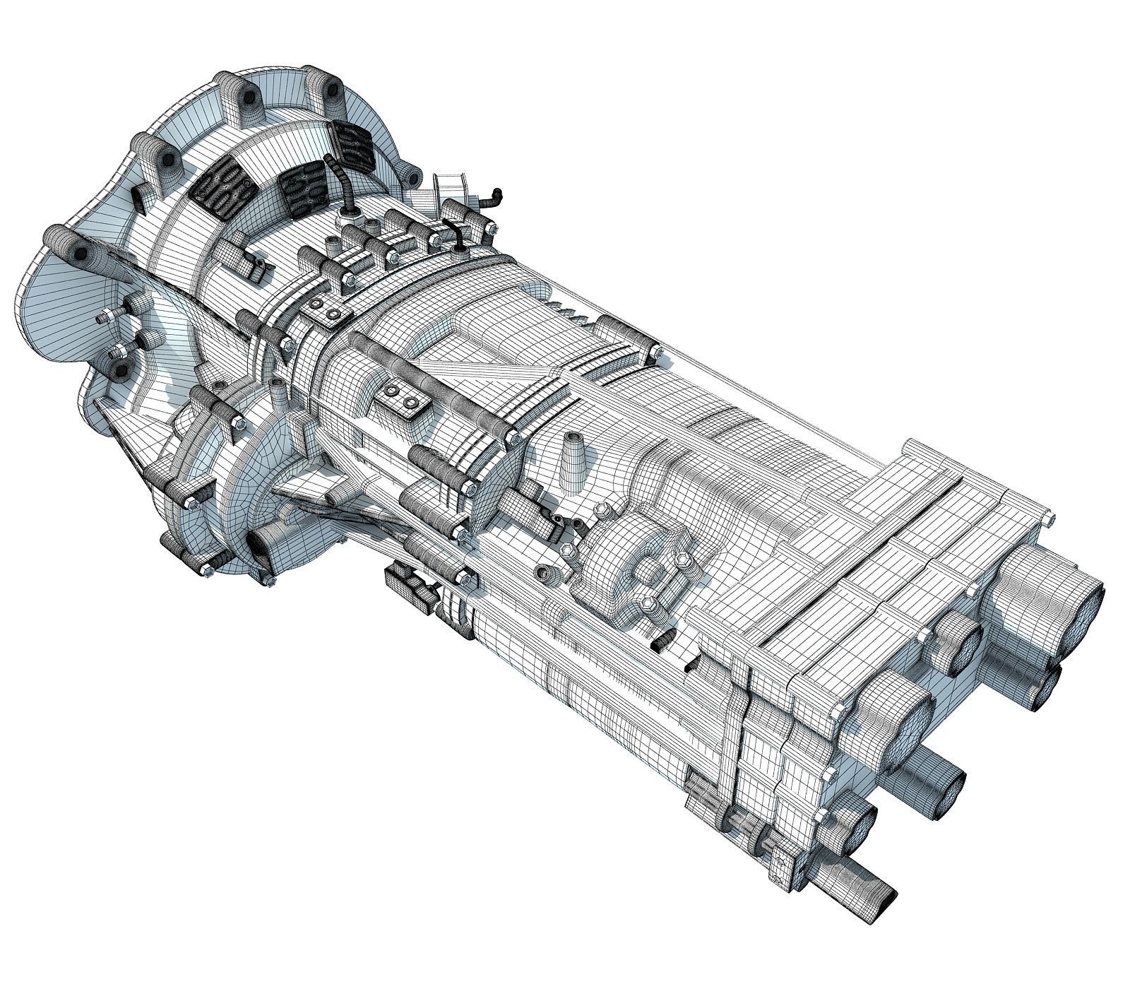 3D Gear Transmission 51 3D model_9