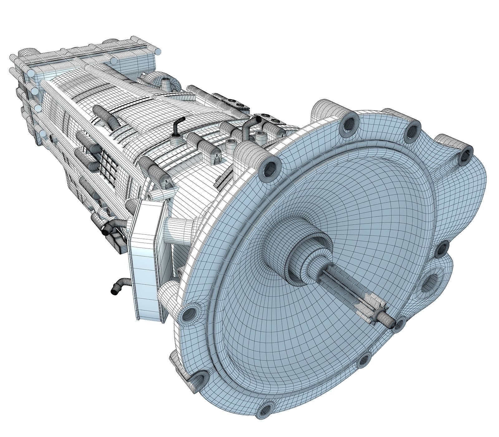 3D Gear Transmission 51 3D model_7