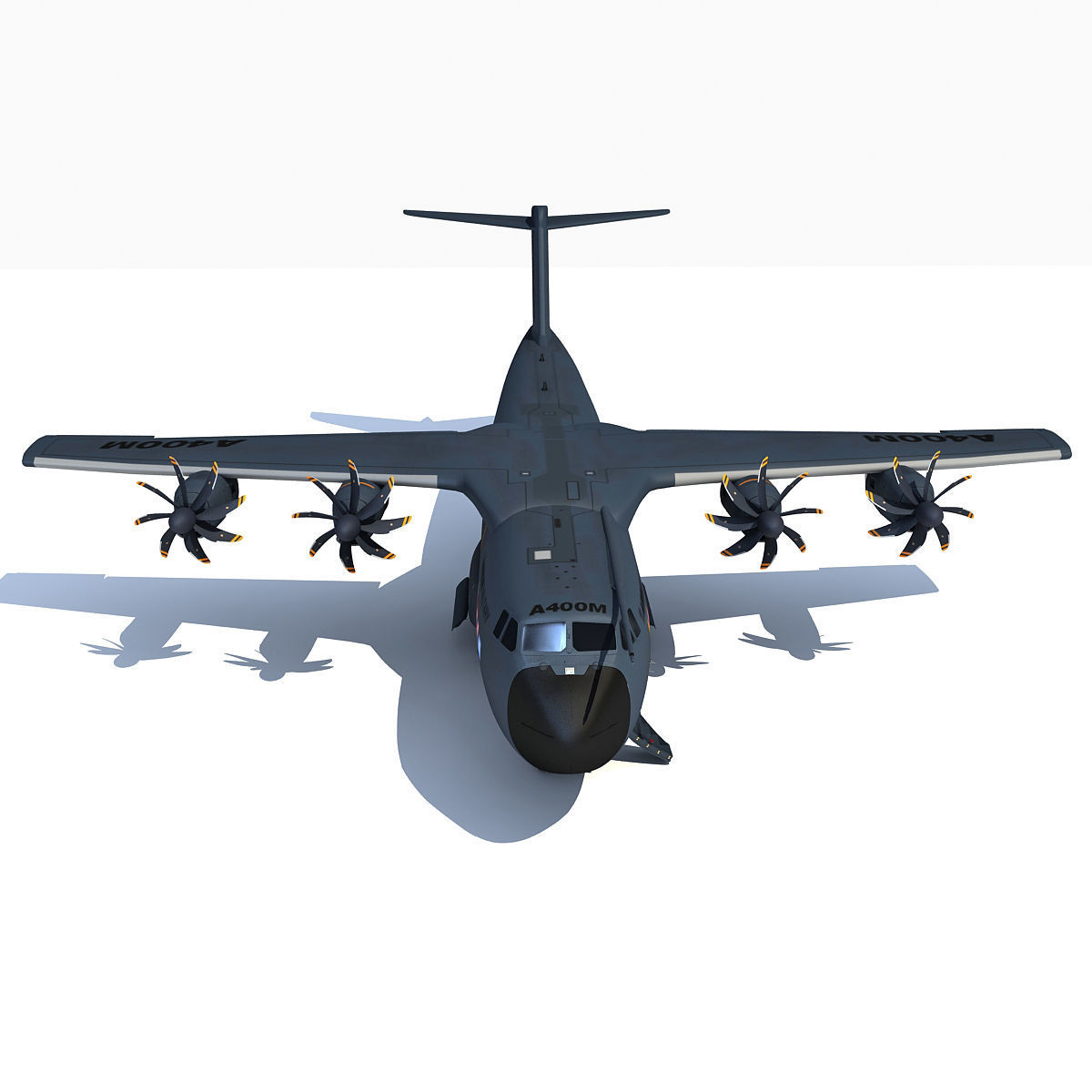 3D Military Aircraft Set of 4 3D model_7
