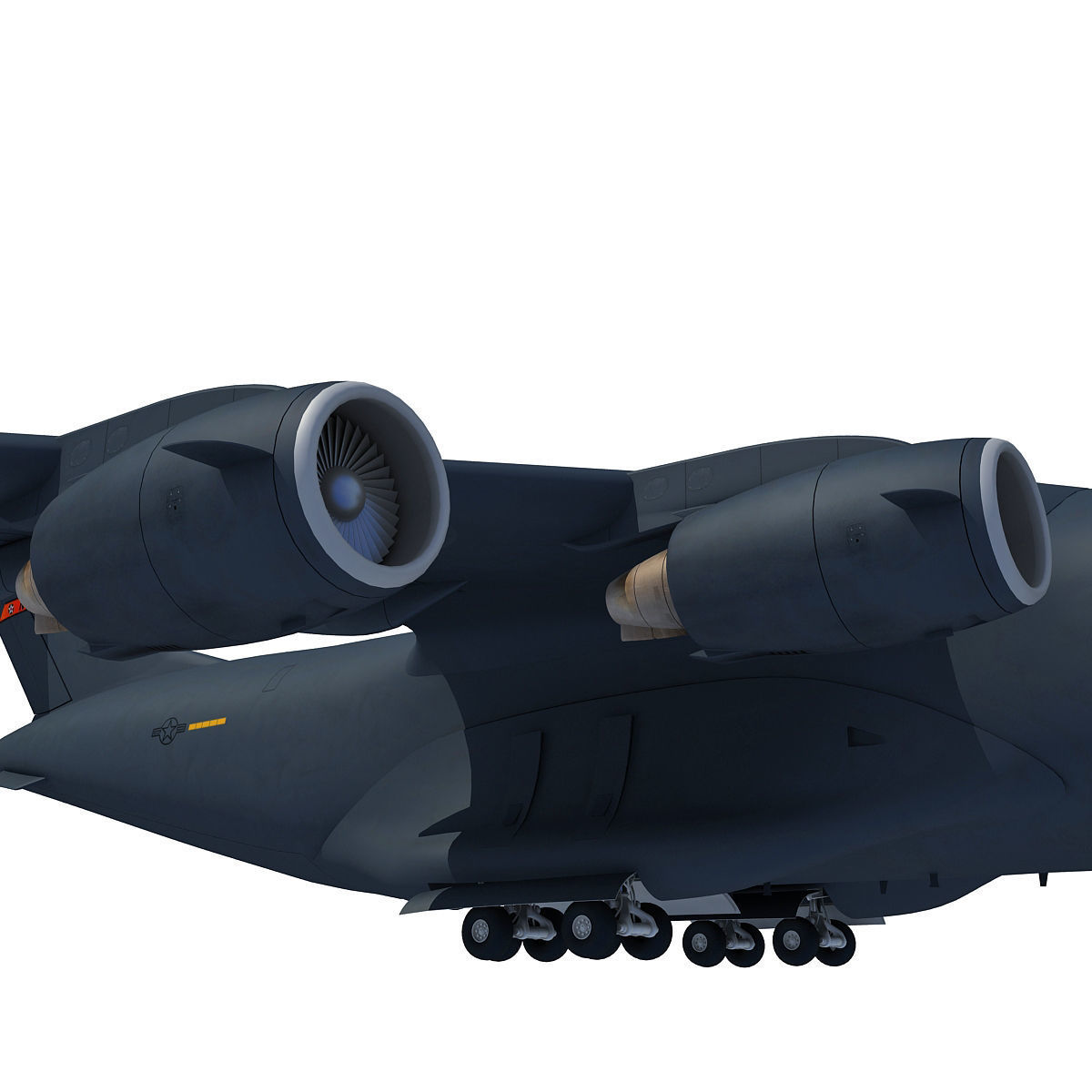 3D Military Aircraft Set of 4 3D model_44