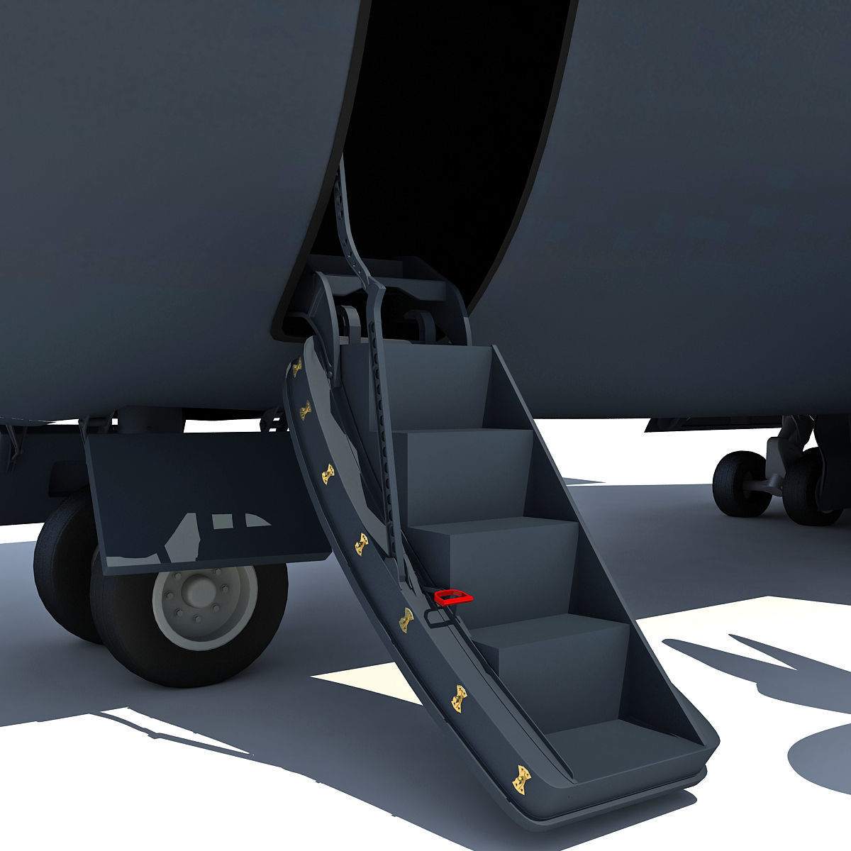 3D Military Aircraft Set of 4 3D model_23