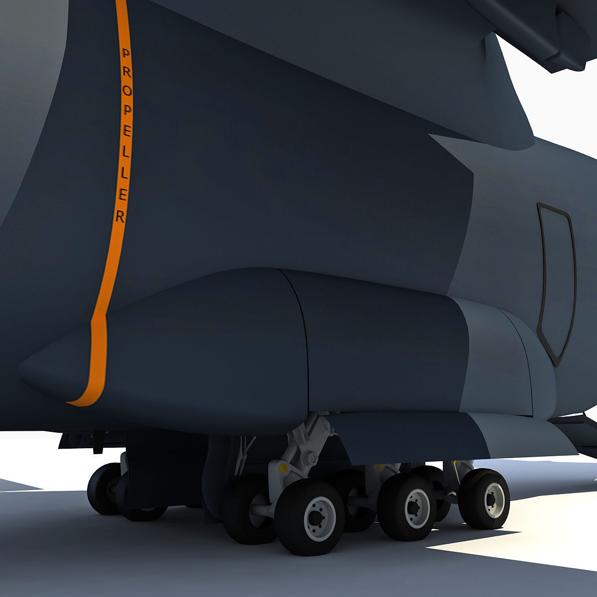 3D Military Aircraft Set of 4 3D model_22