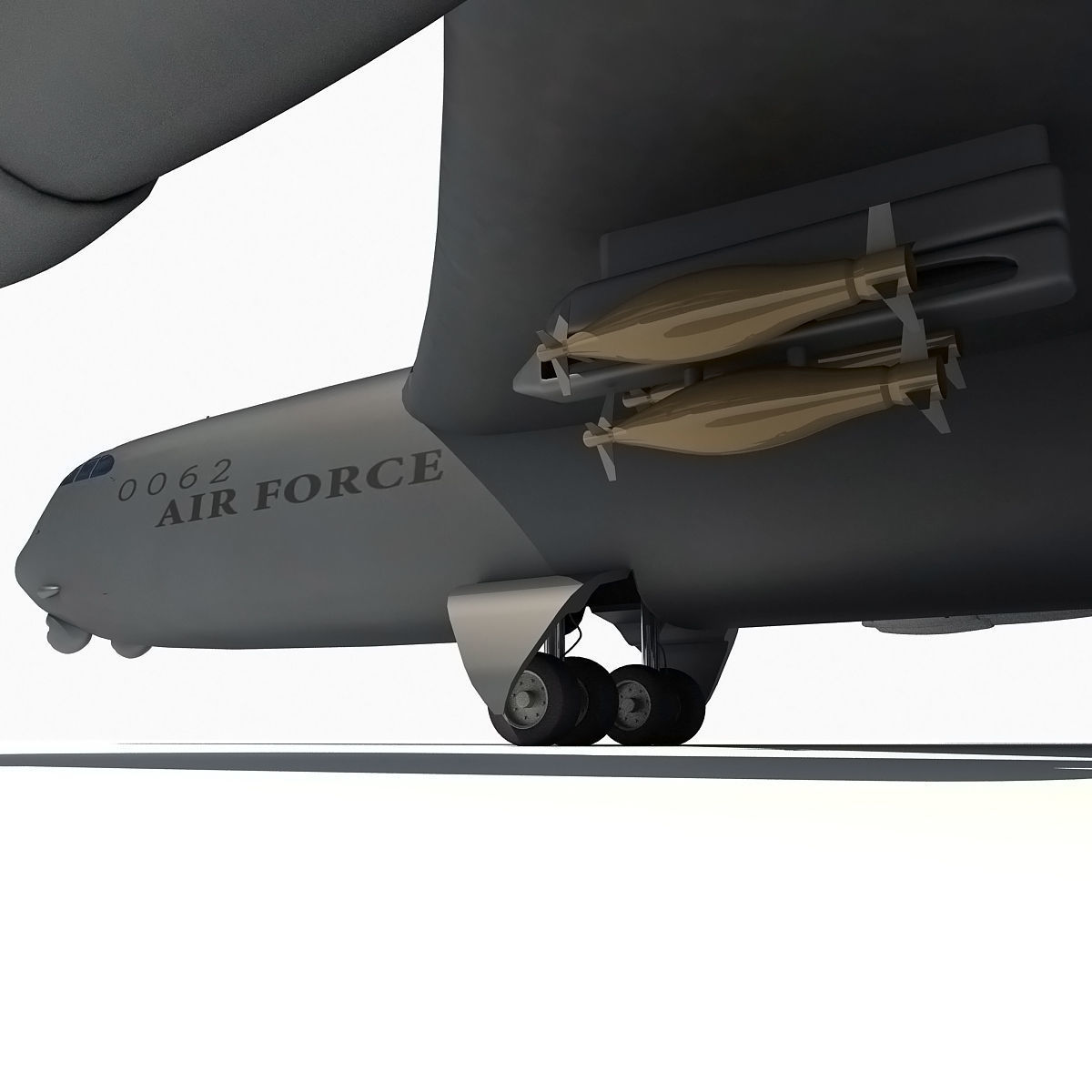 3D Military Aircraft Set of 4 3D model_34