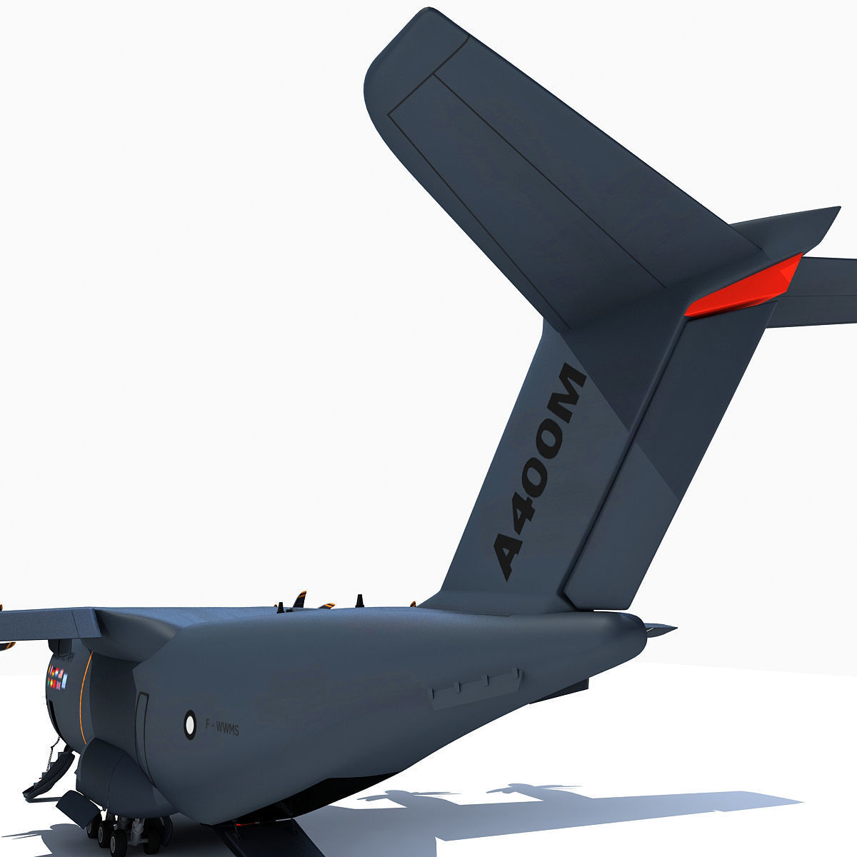 3D Military Aircraft Set of 4 3D model_41