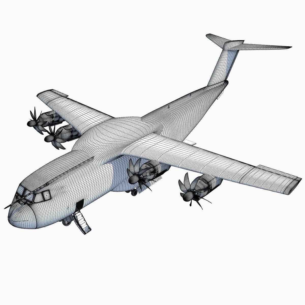 3D Military Aircraft Set of 4 3D model_48