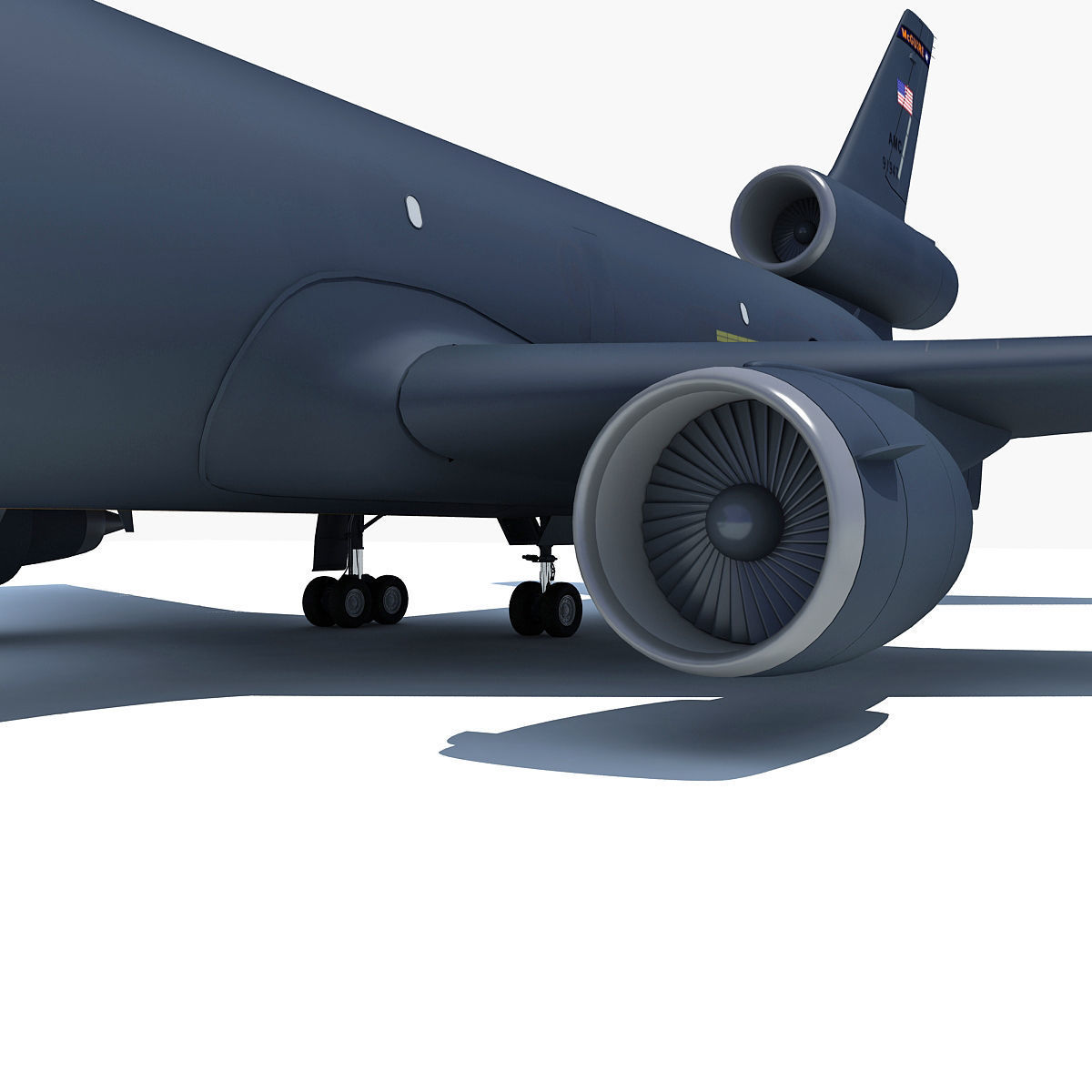 3D Military Aircraft Set of 4 3D model_47