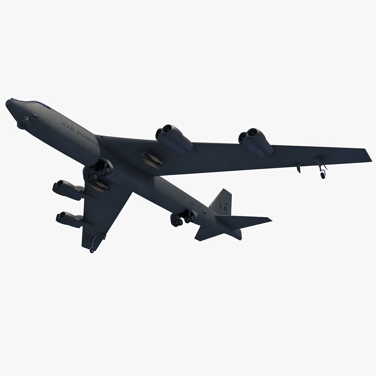 3D Military Aircraft Set of 4 3D model_2