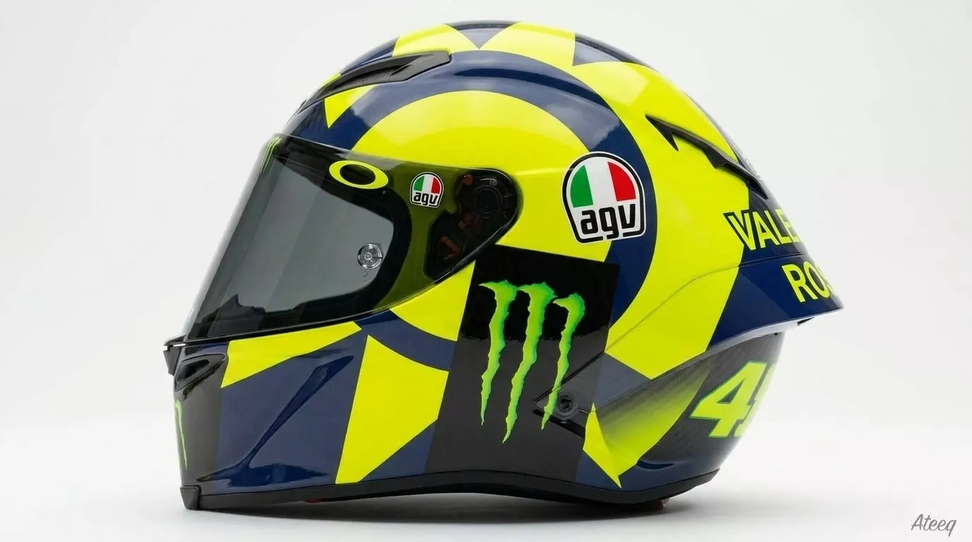 Ayrton Senna Championship Race Helmet - Racing 3D Model 3D model