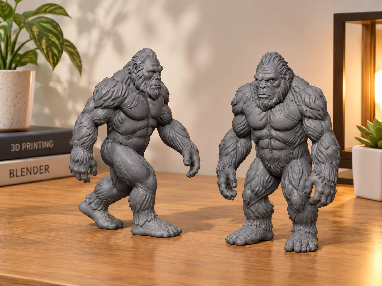 Gorilla Kong Figurine 2 Walking Pose 3D print model
