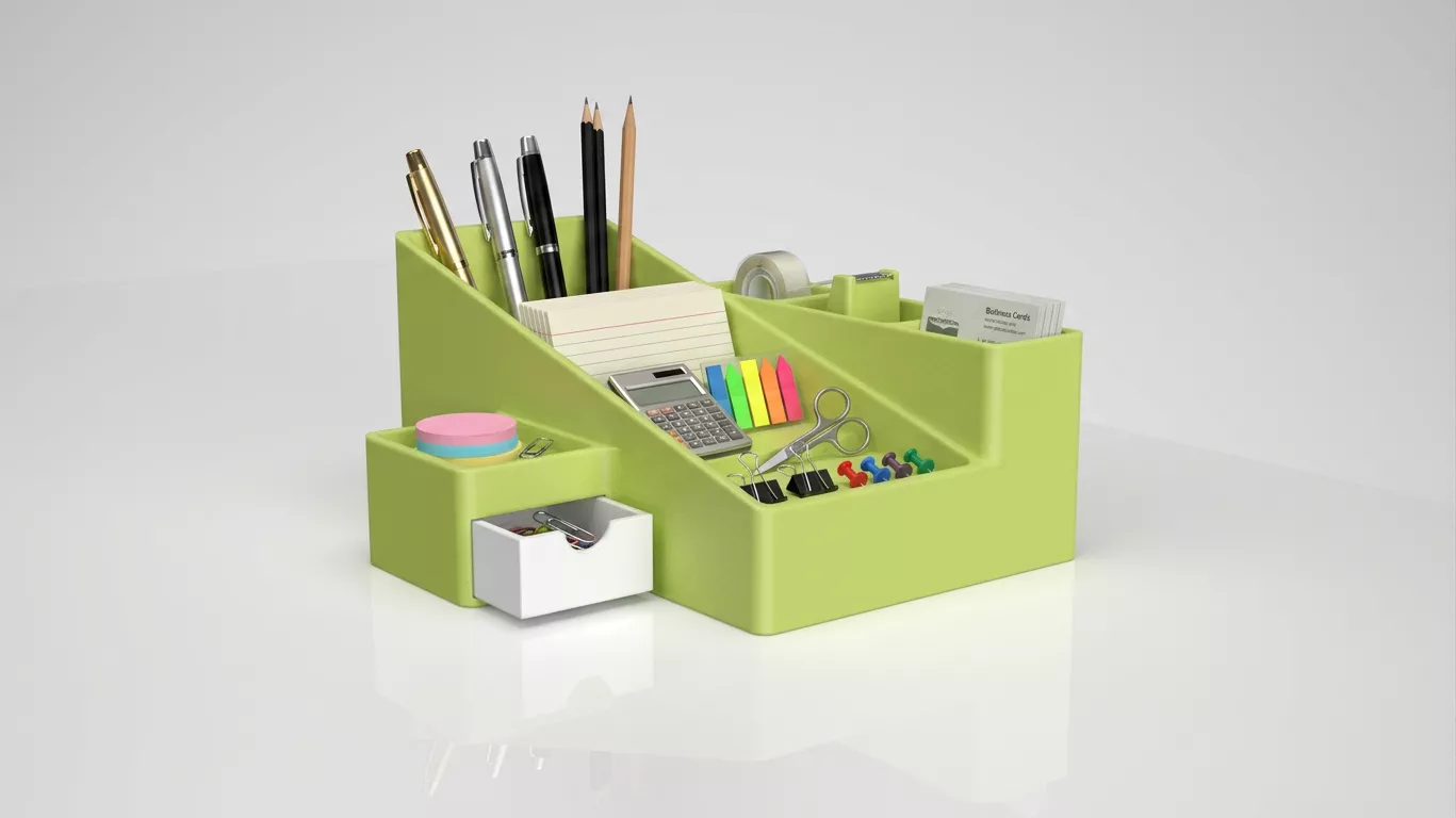 Modular Desk Organizer Pen and Office Supplies Holder 3D print model