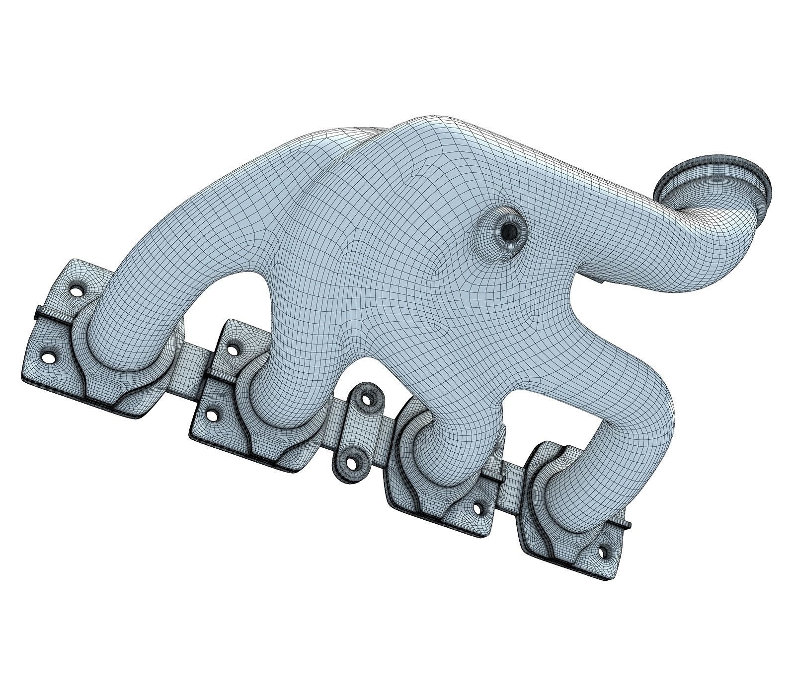 3D Exhaust Manifolds 7 3D model_8