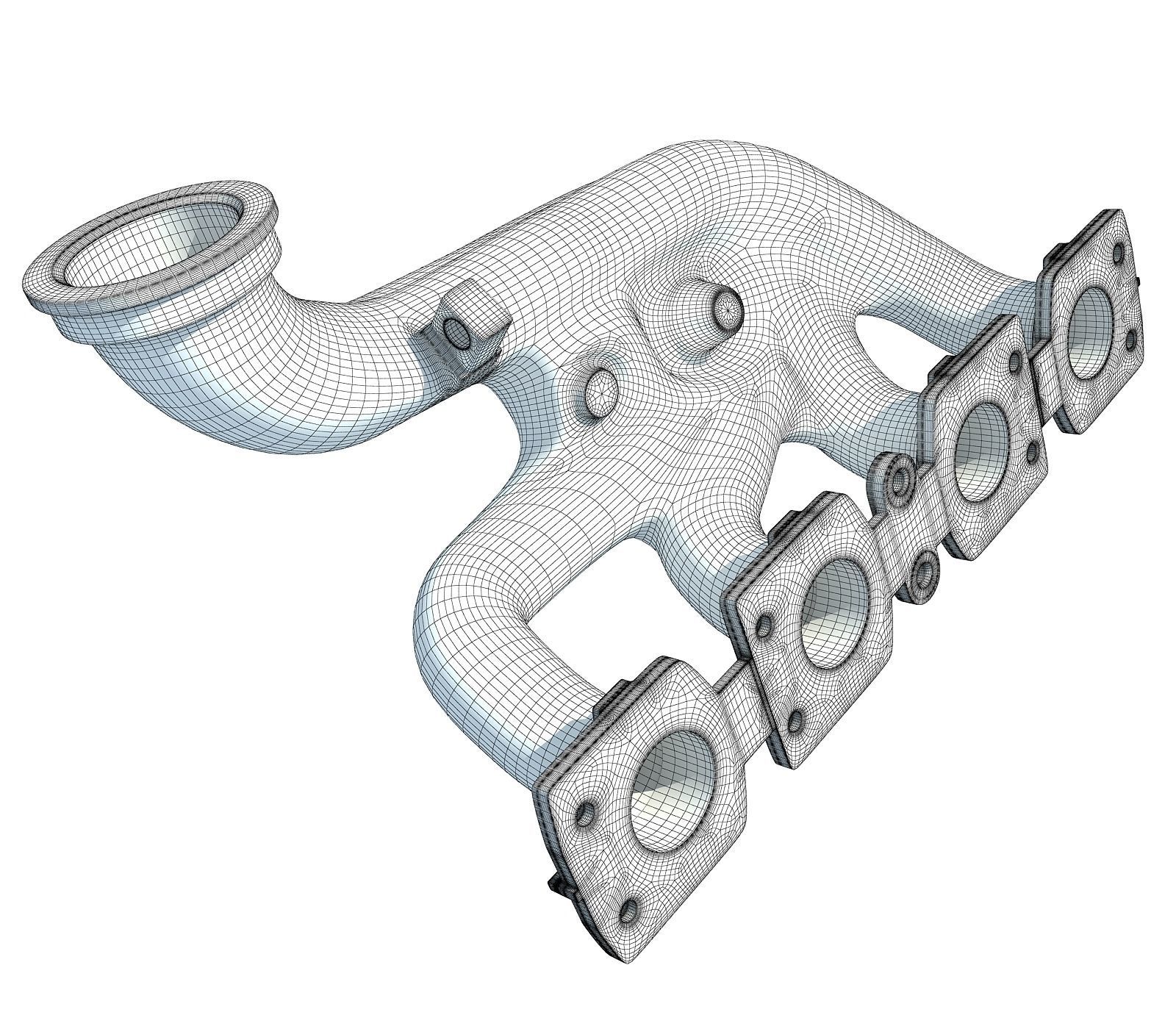 3D Exhaust Manifolds 7 3D model_6