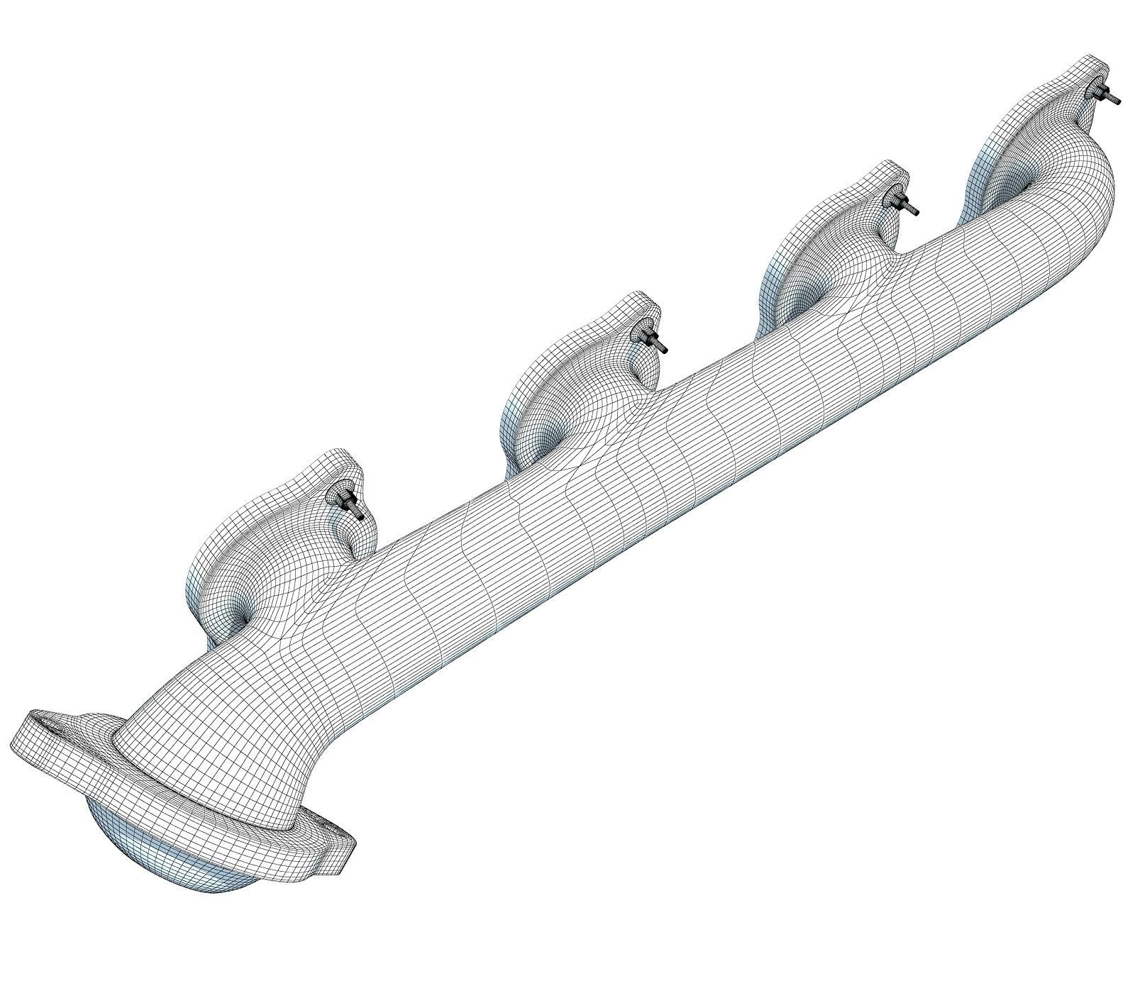 3D Exhaust Manifolds 56 3D model_5