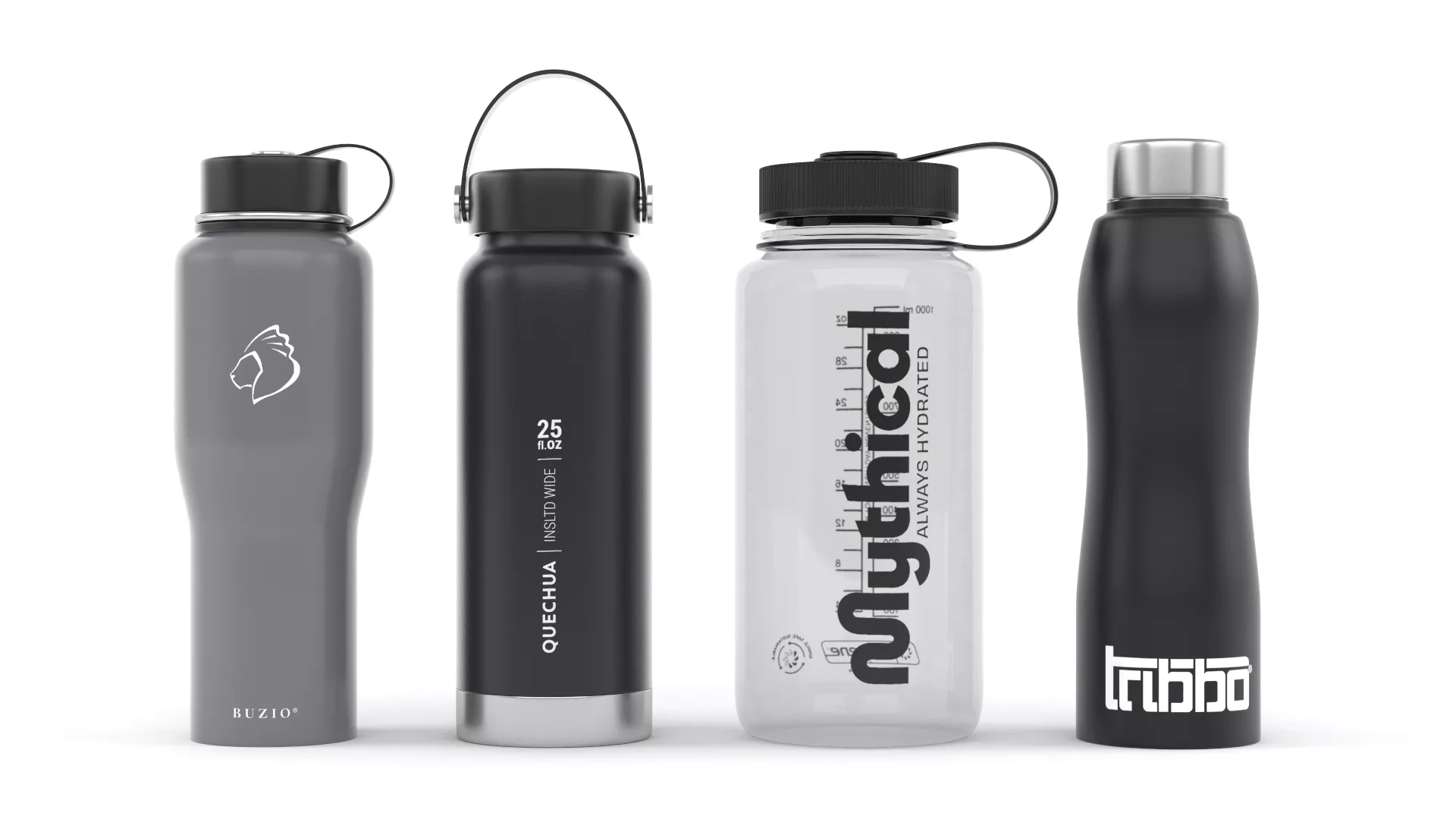 Water Bottle Collection 3D model