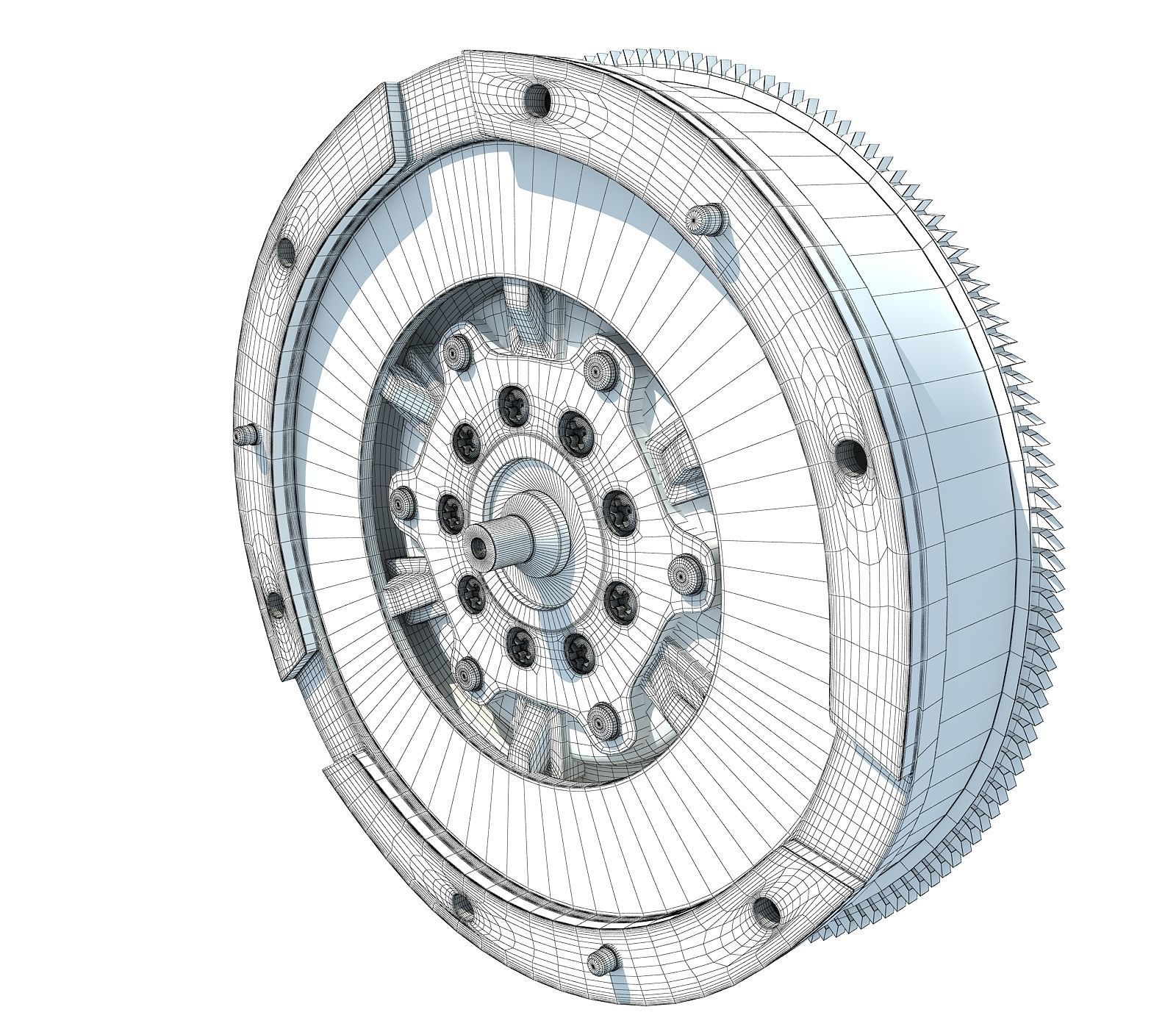 3D Engine Flywheel 99 3D model_4